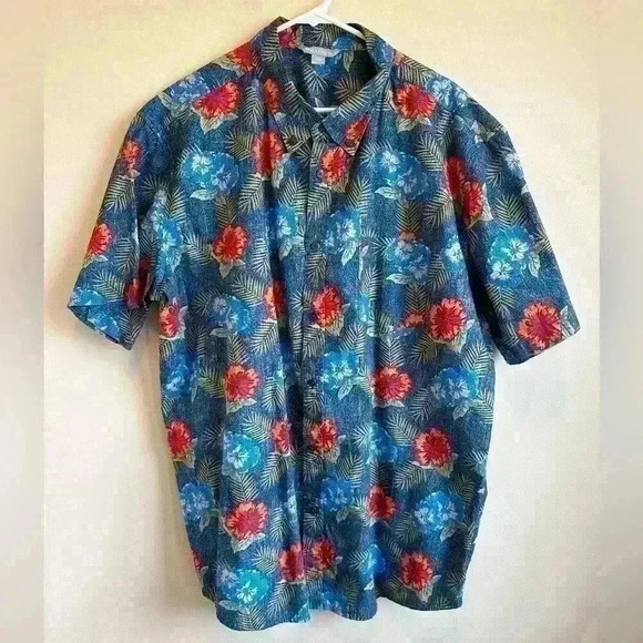 Falls Creek Other - Falls Creek Mens Hawaiian Style Short Sleeve Button Up Shirt - XXL